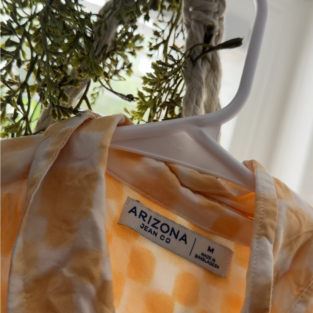 Arizona Jean Company Orange Button Down Shirt